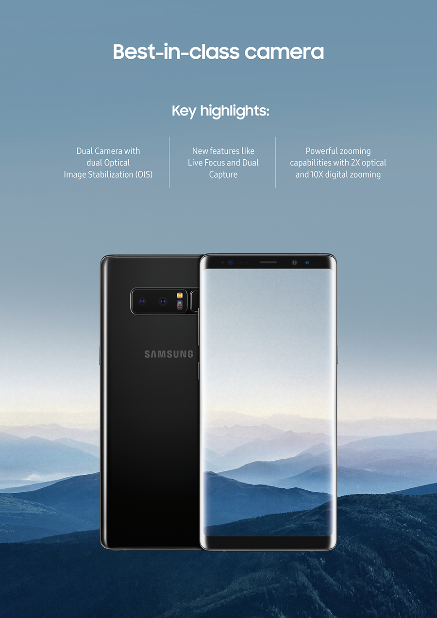 Reviewer's Guide, Galaxy Note8, Note8