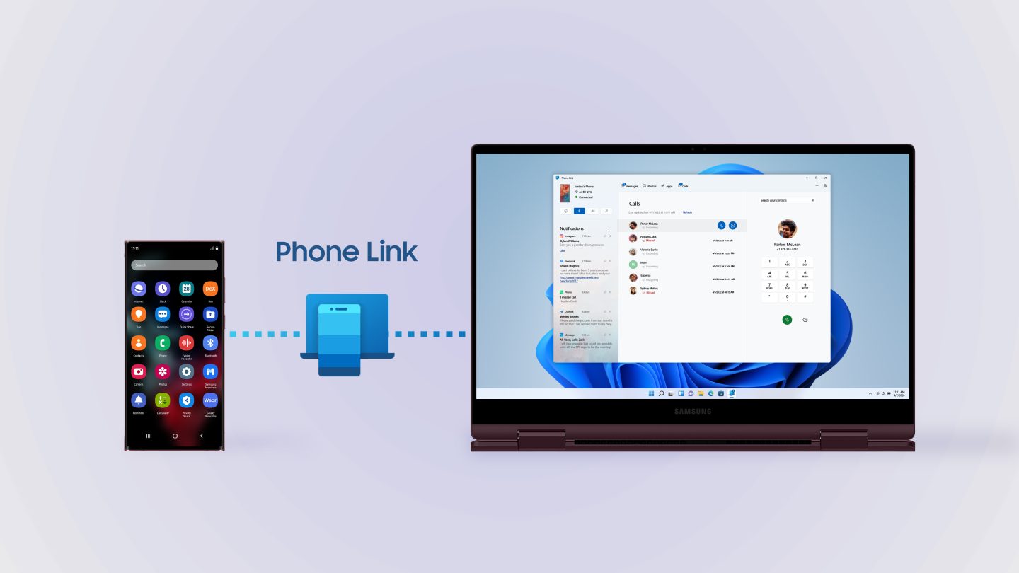 phonelink, galaxy book2, samsung ecosystem