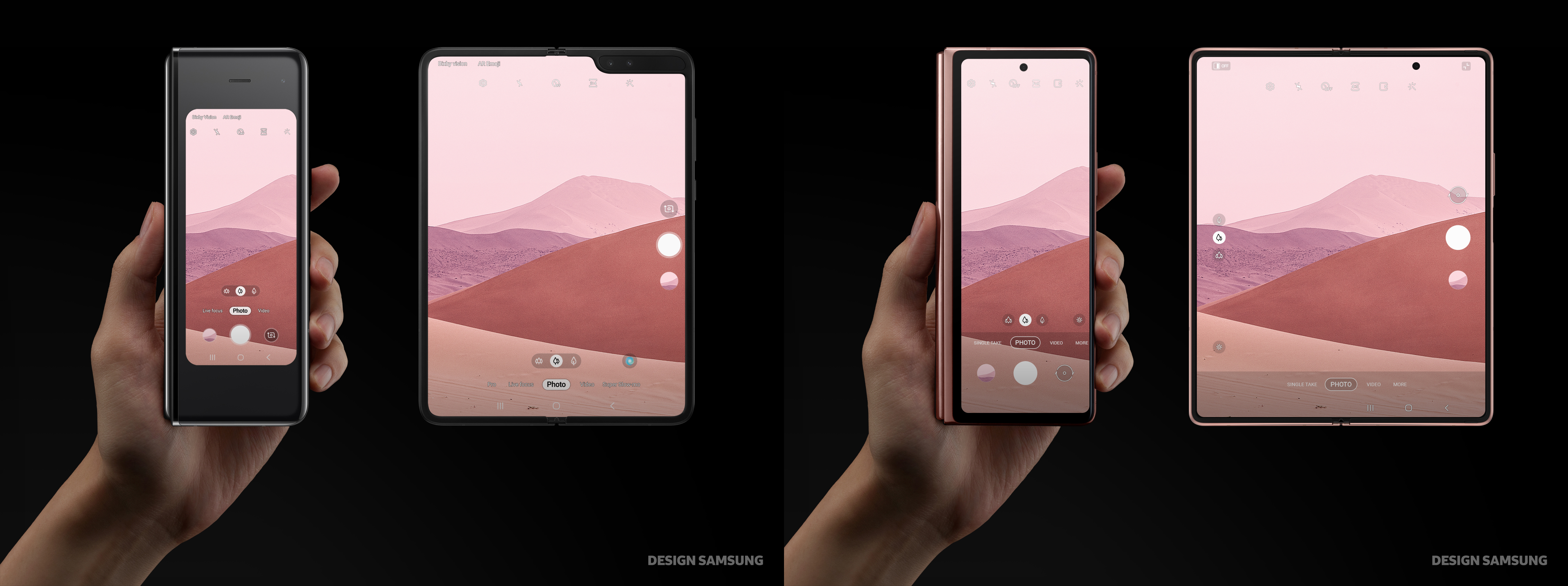 Galaxy Z Fold2 side-by-side