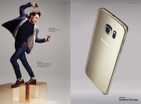 Samsung and Esquire: Global Fashion Native Campaign Featuring the New Galaxy S6