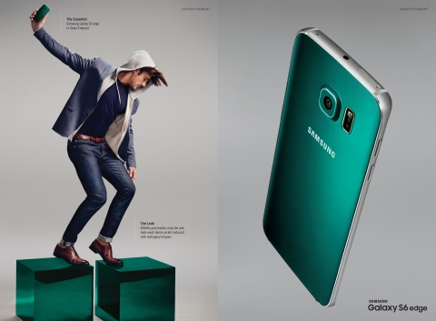 Samsung and Esquire: Global Fashion Native Campaign Featuring the New Galaxy S6